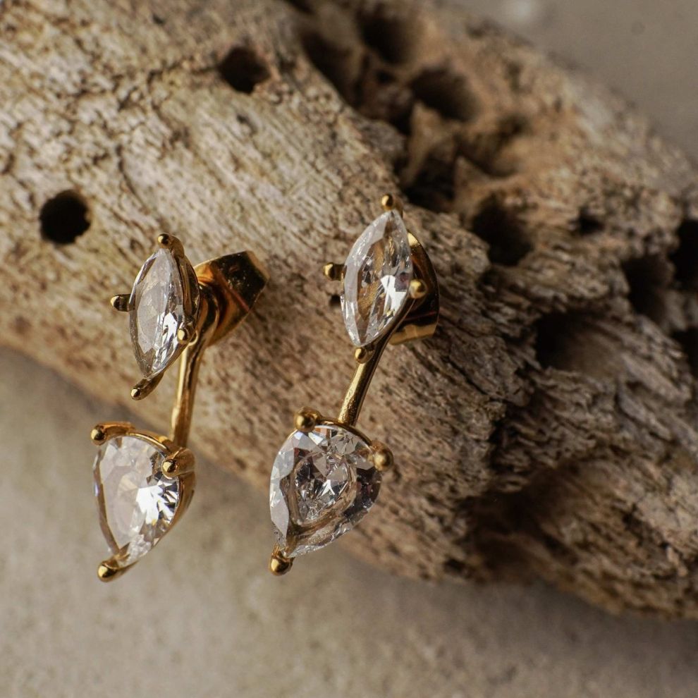 Cecilia Zirconia Stud Earrings