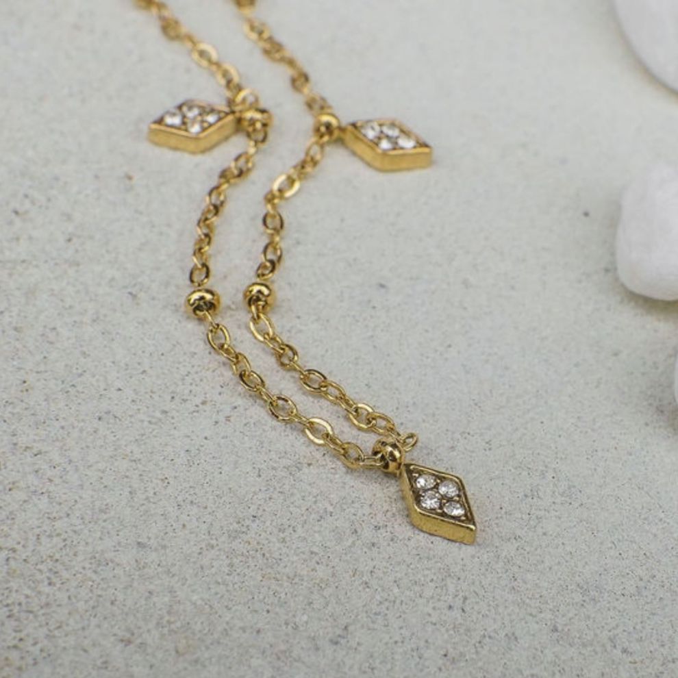 Gabriella Diamond Drop Necklace