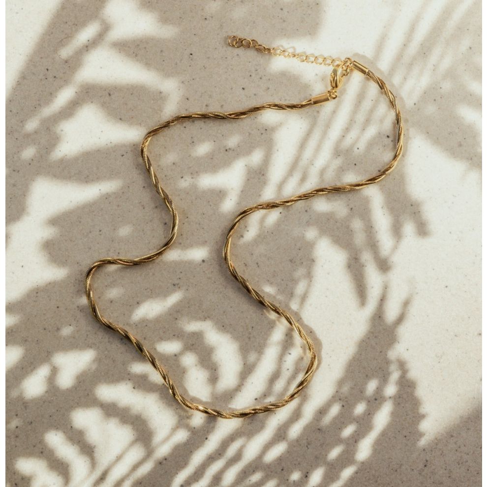 Mirabella Twisted Gold Necklace