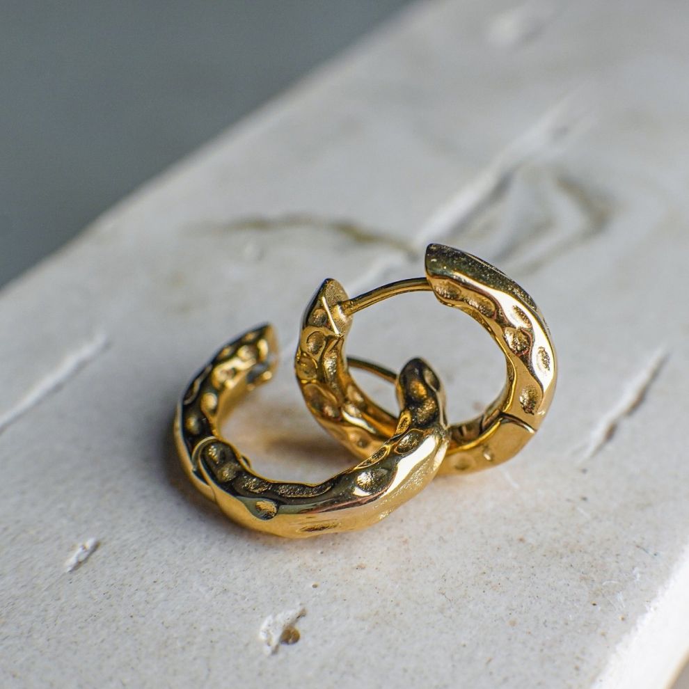 Renata Gold Huggie Earrings