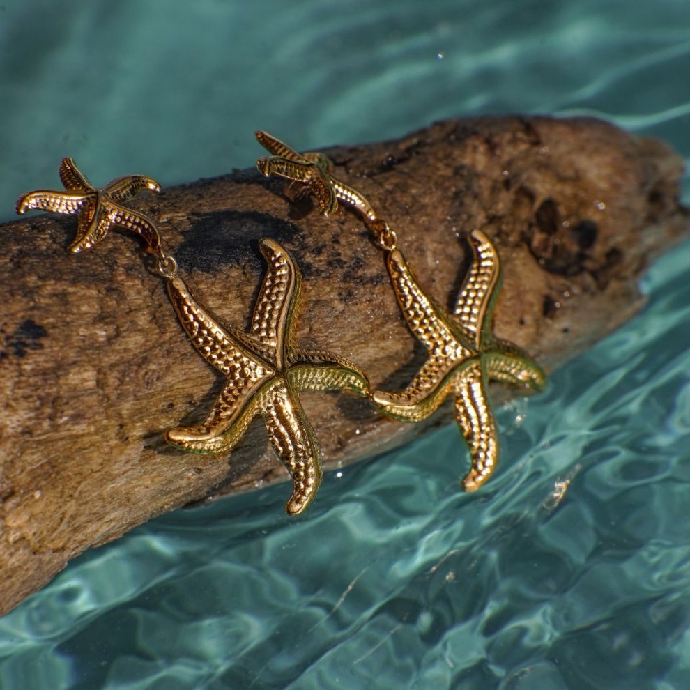 Viola Starfish Drop Earrings