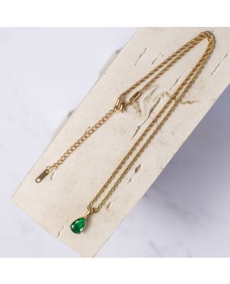 Dominique Emerald Necklace