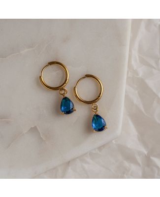 Kara Blue Sapphire Drop Earring