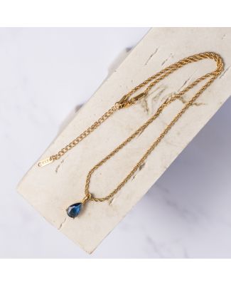 Olivia Blue Sapphire Necklace